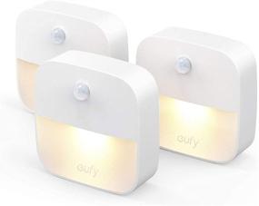 img 4 attached to 🔦 Eufy by Anker, Lumi Stick-On Night Light, Motion Sensor, Warm White LED, Energy Efficient, Compact Design, 3-Pack, Ideal for Bedroom, Bathroom, Kitchen, Hallway, Stairs