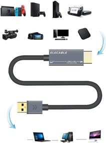 img 3 attached to 🎥 Адаптер-кабель для захвата видео HDMI на USB с разрешением 1080P HD - запись игр, стриминга, обучения, видеоконференций для компьютера, телевизора, PS4/PS5, Switch, Xbox и многое другое (6FT)