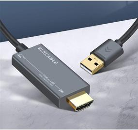 img 1 attached to 🎥 Адаптер-кабель для захвата видео HDMI на USB с разрешением 1080P HD - запись игр, стриминга, обучения, видеоконференций для компьютера, телевизора, PS4/PS5, Switch, Xbox и многое другое (6FT)