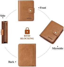 img 2 attached to 👝 GOIACII Men's Genuine Leather Wallets – Advanced Blocking Technology for Optimal Security