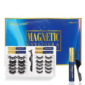 img 4 attached to TINGS SOUL Magnetic Eyelashes Waterproof