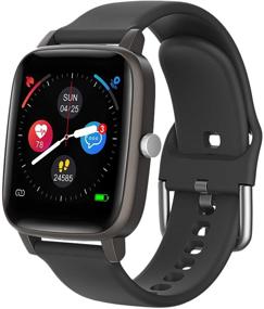 img 4 attached to 📱 LCW Smart Watch: Fitness Tracker for iPhone and Android | Heart Rate, Blood Oxygen, Body Temperature, Sleep and Step Tracker | 1.4" Touch Screen, IP67 Waterproof