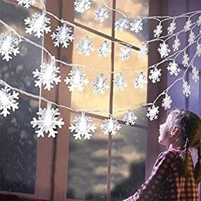 img 4 attached to Snowflake Garland Christmas Decoration Navidad