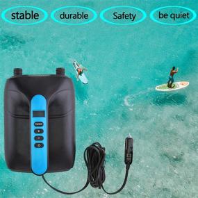 img 1 attached to 🔌 20PSI Electric SUP Air Pump: Efficient Car Connector Inflator for Paddle Boards & Boats