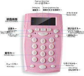 img 2 attached to Pink Corded Headset Telephone by AGPtek: Enhanced Dialing & Convenient REDIAL feature for Call Centers