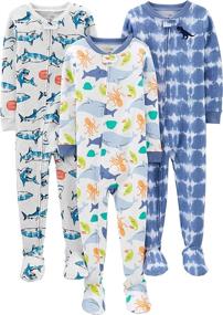 img 4 attached to Simple Joys Carters Toddler Pajamas Boys' Clothing ~ Sleepwear & Robes