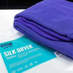 img 2 attached to GYEON Quartz Q²M Silk Dryer - Korean Microfiber Towel - Silk Banded Edges - Highly Absorbent - Dual Sided - Paint Safe - Car Detailing Supplies - Essential Addition to Your Automotive Detailing Kit