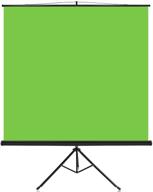 📸 yesker green screen photo video studio backdrop - portable anti-wrinkle collapsible chroma key panel background with aluminum alloy stand - quick assembly for video studio shoots and live gaming logo