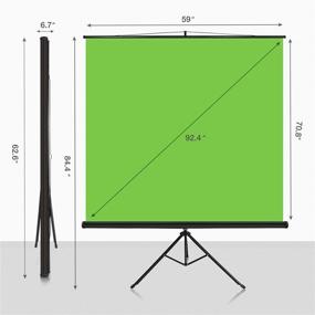 img 1 attached to 📸 Yesker Green Screen Photo Video Studio Backdrop - Portable Anti-wrinkle Collapsible Chroma Key Panel Background with Aluminum Alloy Stand - Quick Assembly for Video Studio Shoots and Live Gaming