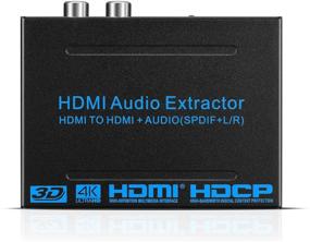 img 1 attached to 🔌 TNP 4K HDMI Audio Extractor Splitter: Convert HDMI to HDMI + Toslink SPDIF + RCA Stereo Sound Converter - Ultra HD UHD 4Kx2K 1080P 3D ARC Support