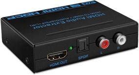 img 3 attached to 🔌 TNP 4K HDMI Audio Extractor Splitter: Convert HDMI to HDMI + Toslink SPDIF + RCA Stereo Sound Converter - Ultra HD UHD 4Kx2K 1080P 3D ARC Support