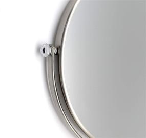img 2 attached to 🪞 KAIIY Wall Mounted Makeup Mirror: 5X Magnification, Two-Sided Swivel Extendable - Perfect for Bathrooms, Hotels, and Cosmetics - Brushed Nickel Finish