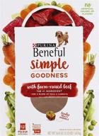 🐶 purina beneful simple goodness: 12 stay fresh packs - quality nutrition for your beloved pet logo