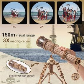 img 2 attached to 🔭 ROKR Wooden Telescope Tripod Puzzles