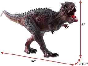 img 3 attached to 🦖 Immerse in Jurassic Adventure with NKOK WowWorld Carnotaurus: Lights & Sounds Experience