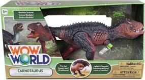 img 1 attached to 🦖 Immerse in Jurassic Adventure with NKOK WowWorld Carnotaurus: Lights & Sounds Experience