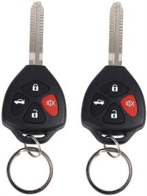 img 2 attached to 🔍 Enhanced Search-Optimized X AUTOHAUX Car Keyless Entry System Remote Control with Blank Key for Toyota 12V