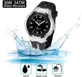 img 2 attached to Kids Analog Watch: Waterproof Learning Time Wrist Watch for Boys and Girls - Easy-to-Read Wristwatches for Kids