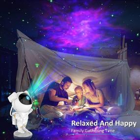 img 3 attached to Kid's Astronaut Nebula Galaxy Night Light Projector with Timer, Remote Control, 360° Adjustable Design - Ideal for Children, Adults and Baby's Bedroom, Study Room, and Game Room