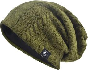 img 3 attached to VECRY Men's Slouch Beanie: Stylish Skull Cap for a Fashionable Hip-Hop Look in Any Season