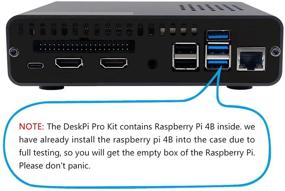 img 1 attached to 📦 Гик-компьютер GeeekPi Raspberry Pi 4 DeskPi Pro V2 Набор "телевизионная приставка": поддержка SSD, полноразмерный HDMI, охлаждение Ice Tower, блок питания, HDMI-кабель, 32 ГБ SD-карта (8 ГБ) - улучшенная производительность и все необходимые аксессуары.