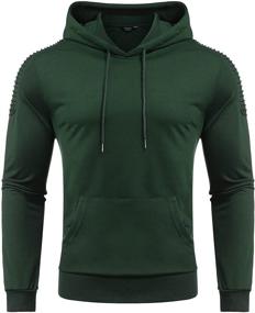 img 2 attached to 🏋️ COOFANDY Men's Active Athletic Workout Sweatshirt Pullover