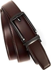 img 1 attached to Leather Ratchet CHAOREN Comfort Adjustable Men's Accessories and Belts