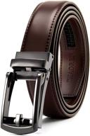 leather ratchet chaoren comfort adjustable men's accessories and belts logo