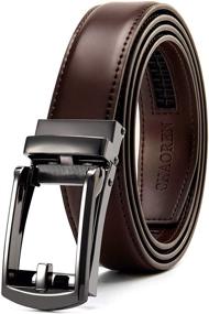 img 4 attached to Leather Ratchet CHAOREN Comfort Adjustable Men's Accessories and Belts