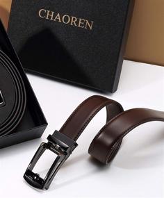 img 3 attached to Leather Ratchet CHAOREN Comfort Adjustable Men's Accessories and Belts
