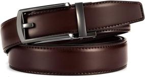 img 2 attached to Leather Ratchet CHAOREN Comfort Adjustable Men's Accessories and Belts