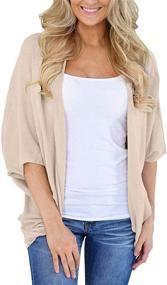 img 2 attached to Cardigan Sweaters Women Colors Sleeve Women's Clothing for Swimsuits & Cover Ups