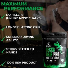 img 2 attached to High-Quality 8oz USA Made Gym Chalk Powder - 100% Pure Magnesium Carbonate for Rock Climbing, Gymnastics, Bars, Weightlifting, Workout, and Weight Lifting