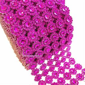 img 1 attached to LolaSaturdays Diamond Rhinestone Decoration Fuchsia