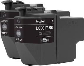img 1 attached to 🖨️ Картридж Brother Printer LC30172PK с черными чернилами большого объема XL - 2 штуки: долговечное и надежное решение для печати