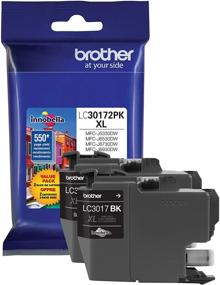 img 3 attached to 🖨️ Картридж Brother Printer LC30172PK с черными чернилами большого объема XL - 2 штуки: долговечное и надежное решение для печати
