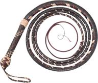 ardour crafts bull whip: custom 16-plait cow hide leather bullwhip, dark brown, 04 to 12 feet логотип