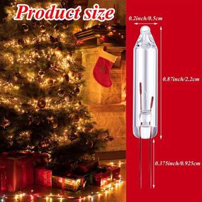 img 3 attached to 🎄 Aodaer 500-Pack Clear Mini 2.5V Replacement Light Bulbs - 0.17A, 0.42W for Christmas Trees Decorative Lighting