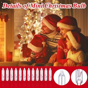 img 2 attached to 🎄 Aodaer 500-Pack Clear Mini 2.5V Replacement Light Bulbs - 0.17A, 0.42W for Christmas Trees Decorative Lighting