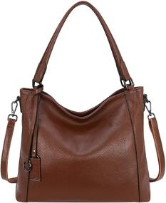 img 3 attached to Womens Genuine Leather Shoulder Handbags