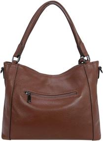 img 2 attached to Womens Genuine Leather Shoulder Handbags