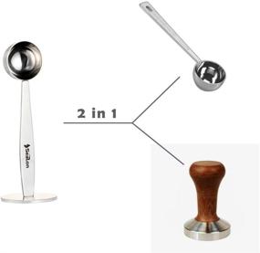 img 1 attached to SEALON 2-in-1 Stainless Steel Coffee Scoop with Powder Hammer - Efficient Coffee Tools for Measuring and Tamping