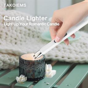 img 3 attached to TAKOIEMS Electric Rechargeable Flameless Windproof Household Supplies for Lighters & Matches