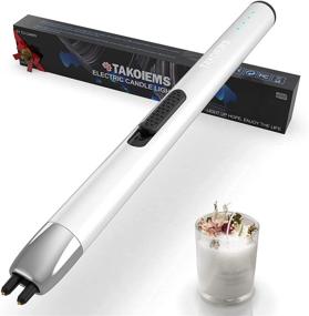 img 4 attached to TAKOIEMS Electric Rechargeable Flameless Windproof Household Supplies for Lighters & Matches