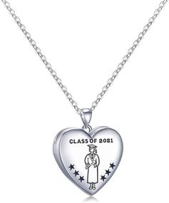 img 4 attached to 🔥 Ignite Memories with IEFWELL 2021 Locket Necklaces - Perfect Graduation Gifts for Her