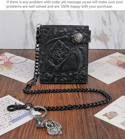 img 1 attached to 🖤 Gothic Wallet Holder: Premium Men's Accessories by ABC STORY