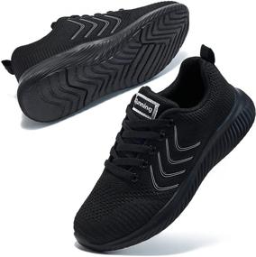 img 4 attached to 👟 Ultimate Women's Athletic Mesh Sneakers: Stylish, Breathable, and Non-Slip Tennis Shoes with Lightweight Sole - Lace Up for Comfortable, Casual Sport, Gym, and Running Activities