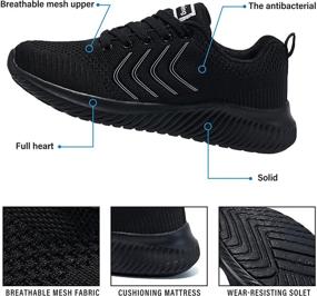 img 1 attached to 👟 Ultimate Women's Athletic Mesh Sneakers: Stylish, Breathable, and Non-Slip Tennis Shoes with Lightweight Sole - Lace Up for Comfortable, Casual Sport, Gym, and Running Activities