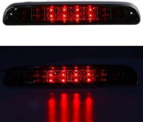 img 3 attached to 🚦 Улучшенная безопасность и стиль: (Дым) 3D светодиодная панель 3-го стоп-сигнала для Ford Explorer/F-250 F-350 Super Duty/Ranger/Mazda B series - Облицовка "хром".