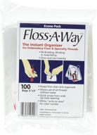 🧵 fl100 floss-a-way organizer - 3" x 5" action bag, pack of 100 logo